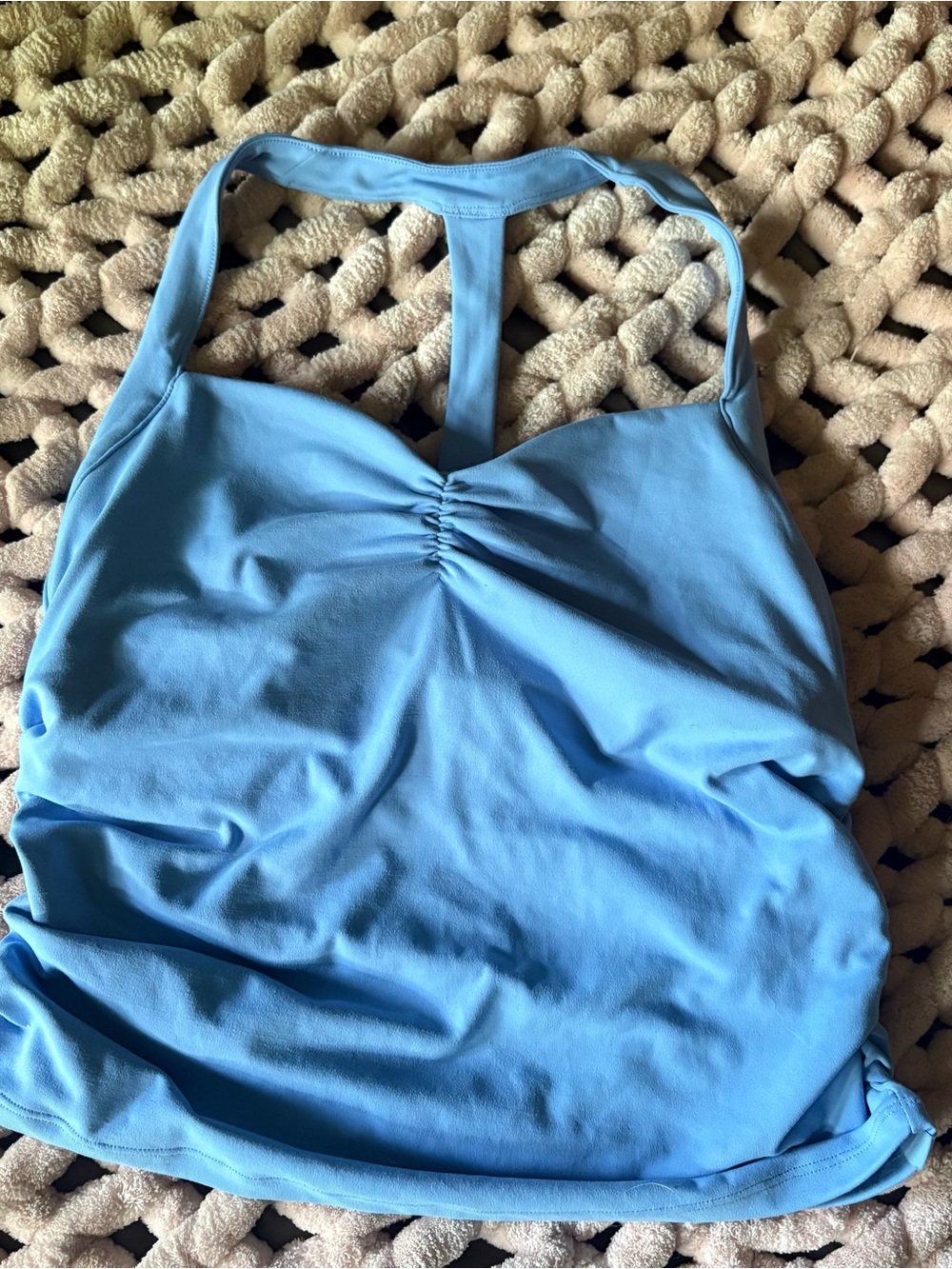 Light Blue Racerback Tank Top